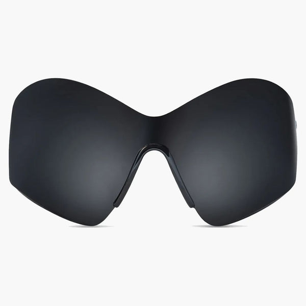 Balenciaga Women's Mask Butterfly O occhiali da sole (Stile di incisione) Nero (664096T00031000)