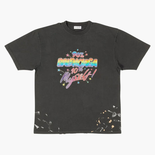 Camiseta Vintage de Balenciaga Women's 90/10 Fit Vintage Black/Multi