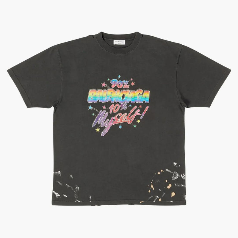 Camiseta Vintage de Balenciaga Women's 90/10 Fit Vintage Black/Multi
