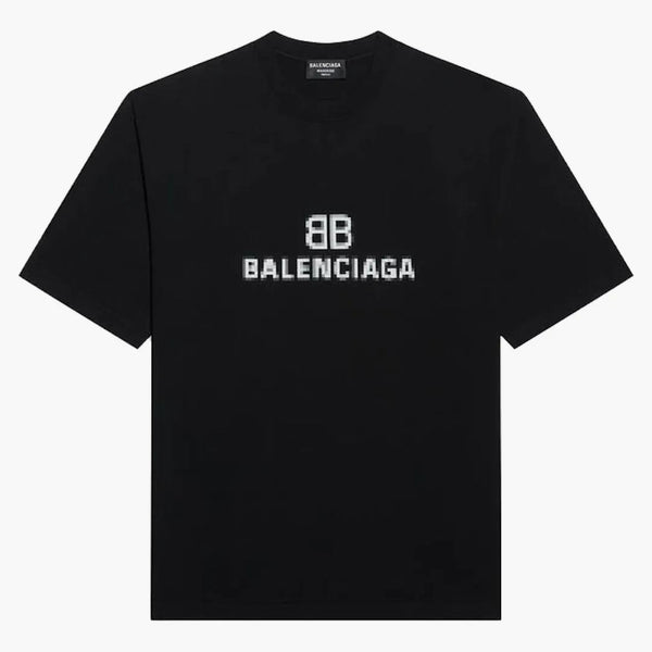 Camiseta de ajuste mediano de píxeles de Balenciaga para mujer