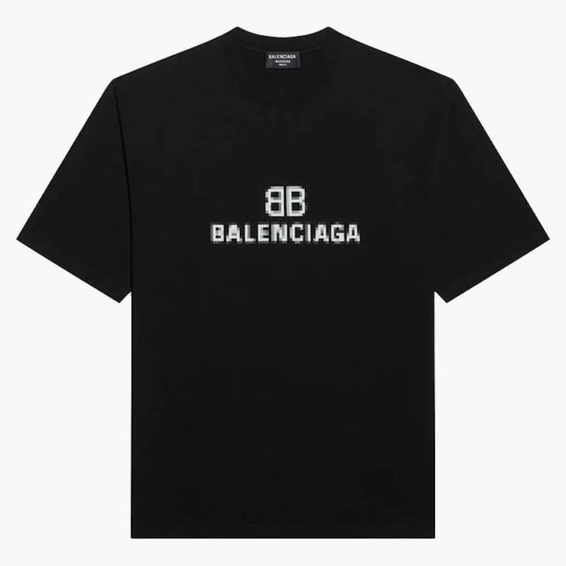 Camiseta de ajuste mediano de píxeles de Balenciaga para mujer
