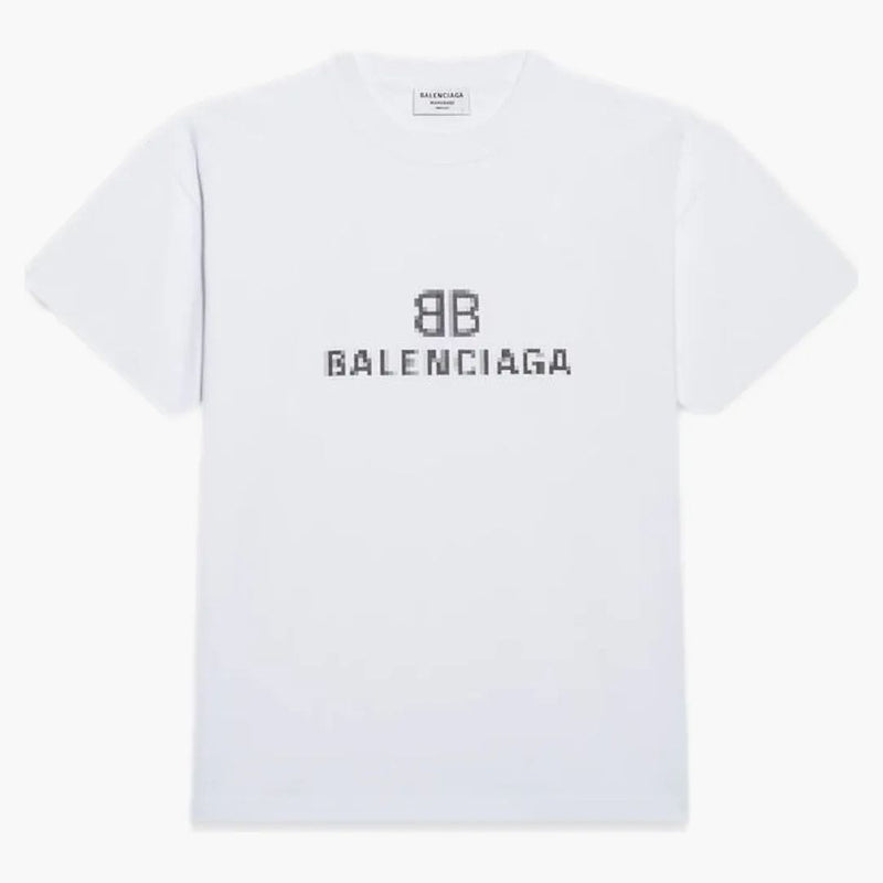 Camiseta de ajuste mediano de píxeles de Balenciaga para mujer