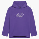 Balenciaga dámské bebe oříznuté mikiny fialové