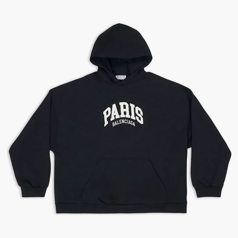 Balenciaga Ciudades para mujeres París con sudadera con capucha en sudadera