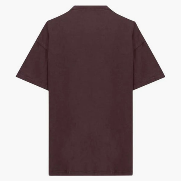Balenciaga Women's College 1917 Camiseta Medium Fit Borgoña