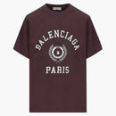 Dámská vysoká škola Balenciaga 1917 Střední fit tričko Burgundsko