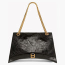 Balenciaga Womens Crush Large Chain Bag Black
