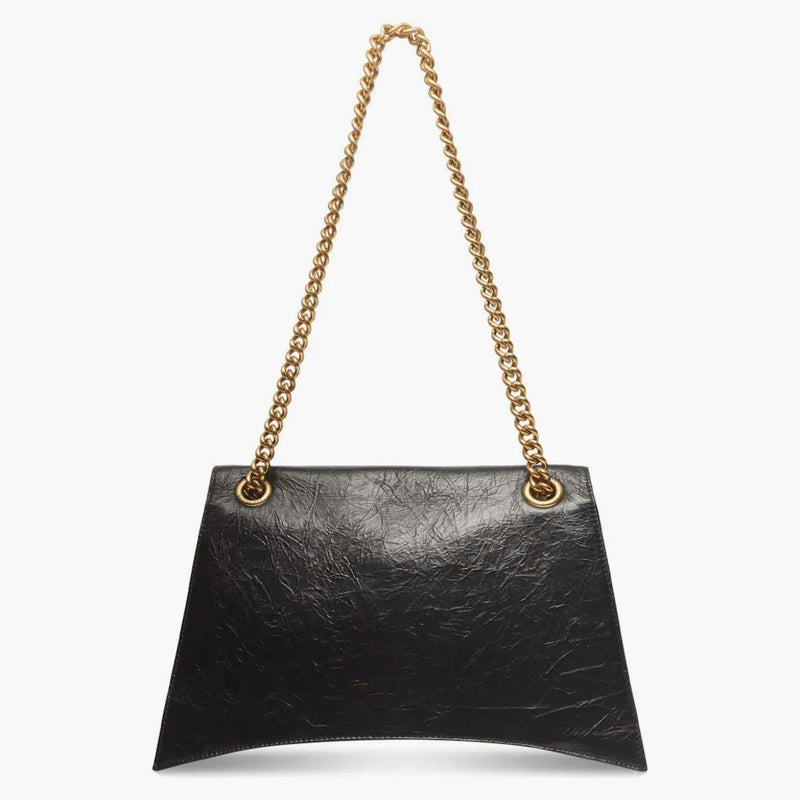 Balenciaga Women's Crush Media Chain Borse Nero