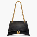 Balenciaga Women's Crush Medium Chain Bag Black