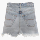 Balenciaga Women's Denim Mini Skirt Blue