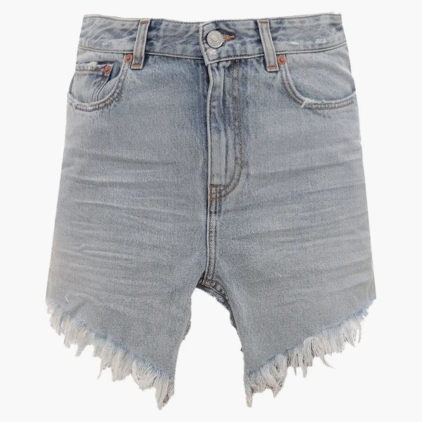 Balenciaga kvinnors denim minikjol blå