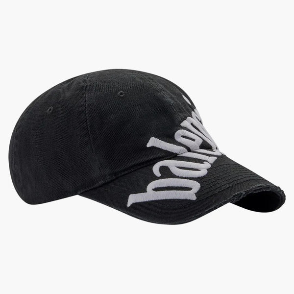 Dámská diagonální baseballová čepice Balenciaga Black/White