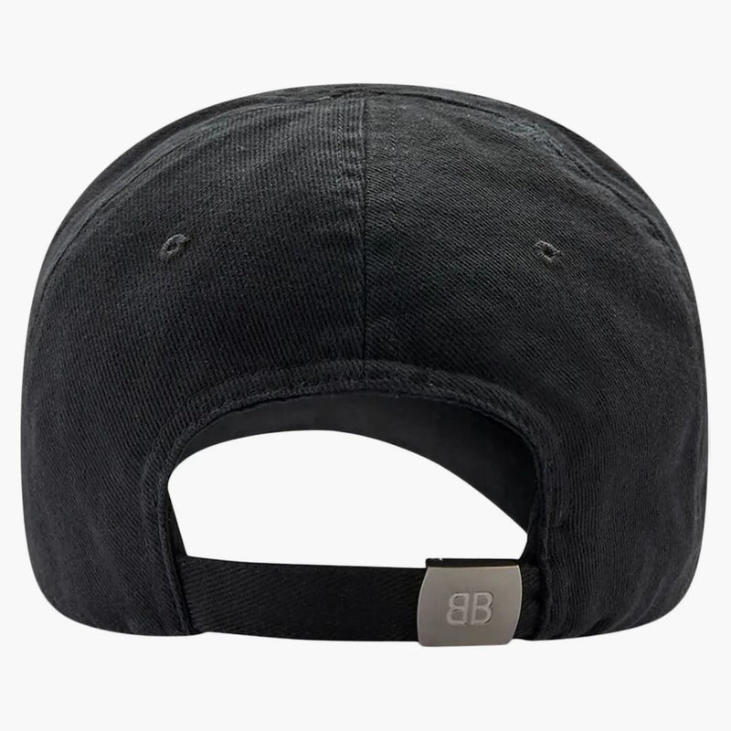 Dámská diagonální baseballová čepice Balenciaga Black/White