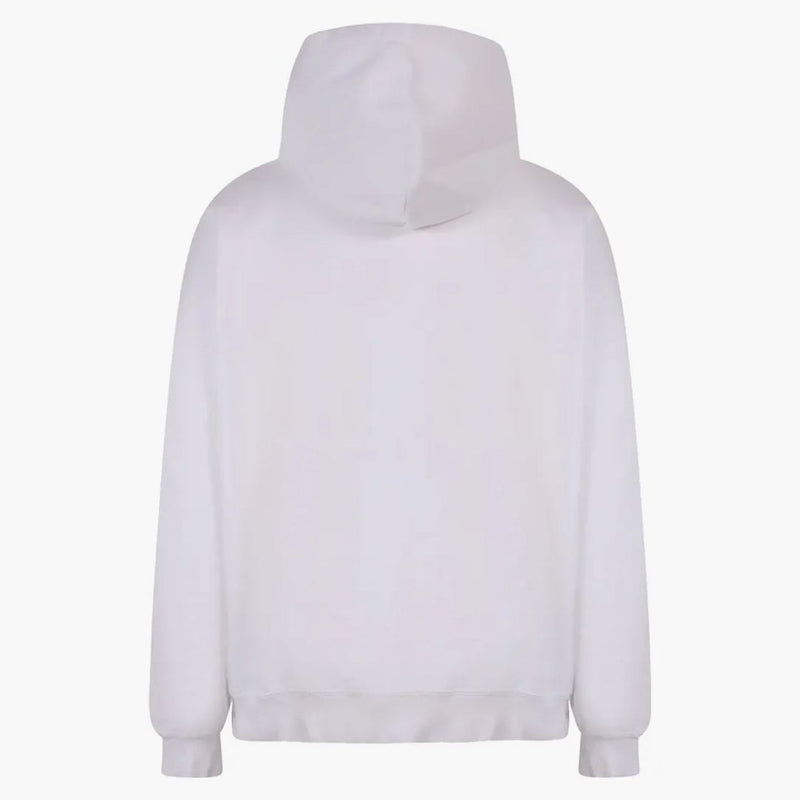 Balenciaga Femenina frontal icónica logotipo sudadera blanca