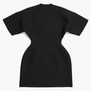 Balenciaga Women's Hourglass Crewneck Short Sleeve Dress Black