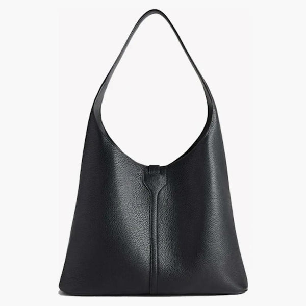 Balenciaga Womens loose medium north-south hobo bag Black