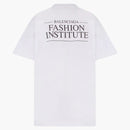 Camiseta de estampado de logotipo de Balenciaga Women White