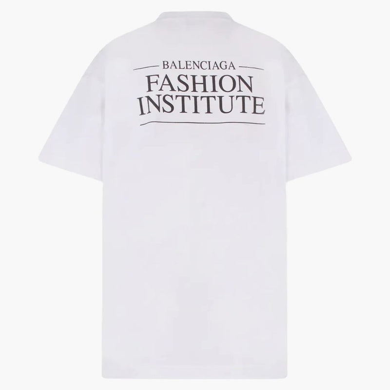 Balenciaga Women's Logo Print T-Shirt White