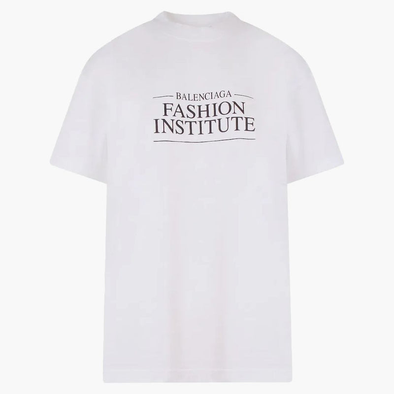 Balenciaga Women's Logo Print T-Shirt White
