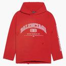 Balenciaga dámské maison balenciaga oříznuté mikiny červené