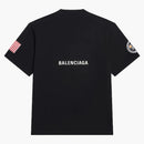 BALENCIAGA Womens NASA Space Multi Patch T-shirt