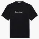 Balenciaga Womens New Copyright Large Fit T-shirt Black