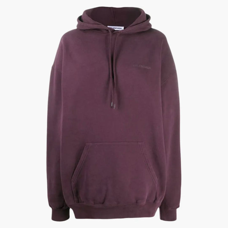 Balenciaga Femenina de logotipo de su capucha impresa con sudadera con capucha