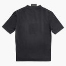 Balenciaga Women's Paris by Day Tight Small Fit T-Shirt Black Faded