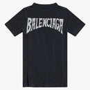 Balenciaga dámské pařížské tropické tričko s černou/bílou