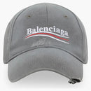 Balenciaga Women's Political Campaign Cap Gray