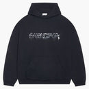 Balenciaga Women's Slime Wide Fit Hoodie Black
