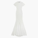 Balenciaga kvinnors t-shirt maxi klänning vit