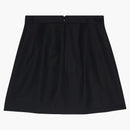 Balenciaga Women's Virgin Wool Till Large Fit Mini Skirt Black