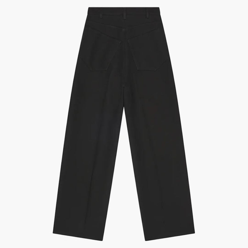 Balenciaga lana gabardina pantalones holgados a medida negros