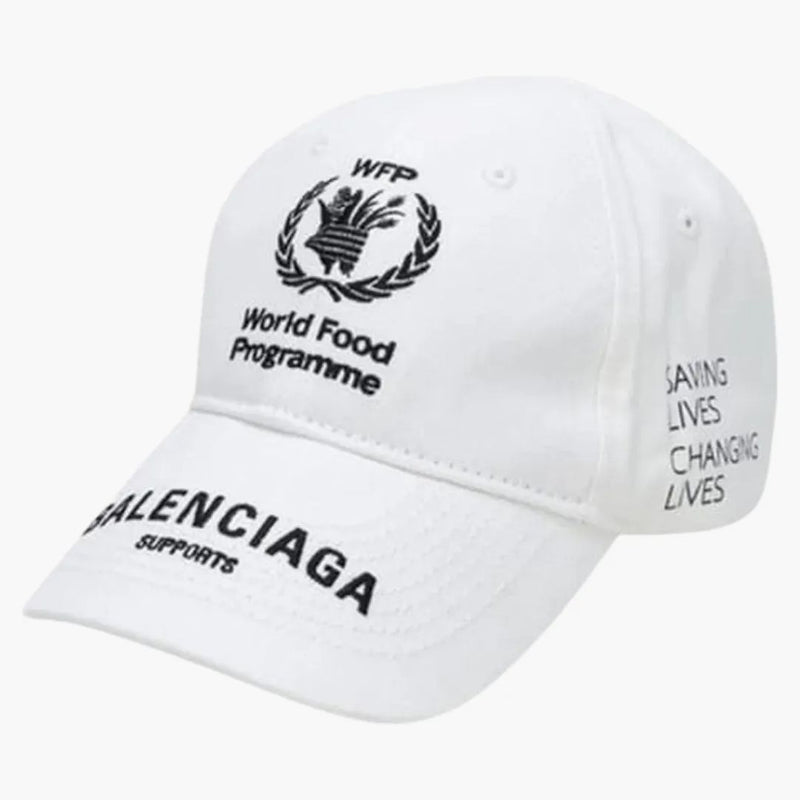 Balenciaga World Food Programme Cap White/black