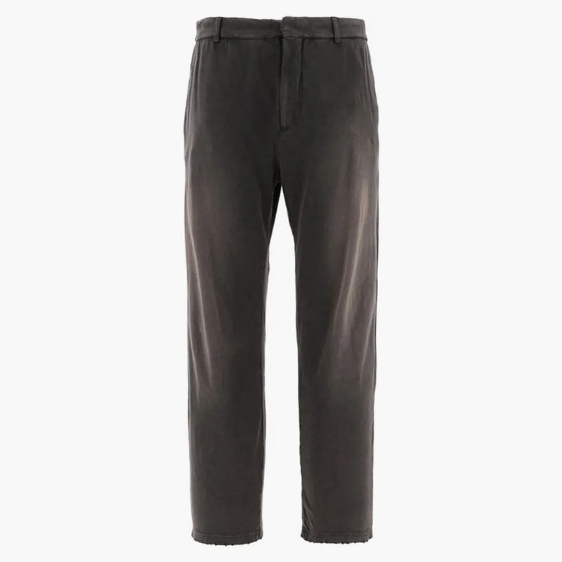 Balenciaga gastados de algodón pantalones negros