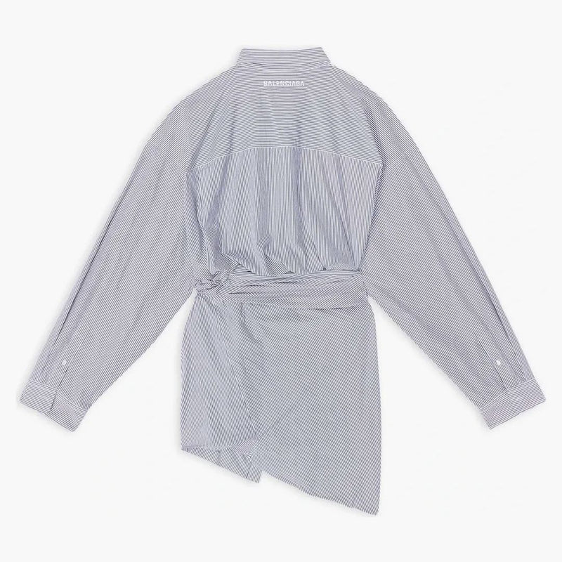Balenciaga Wrap Dress Blue/White