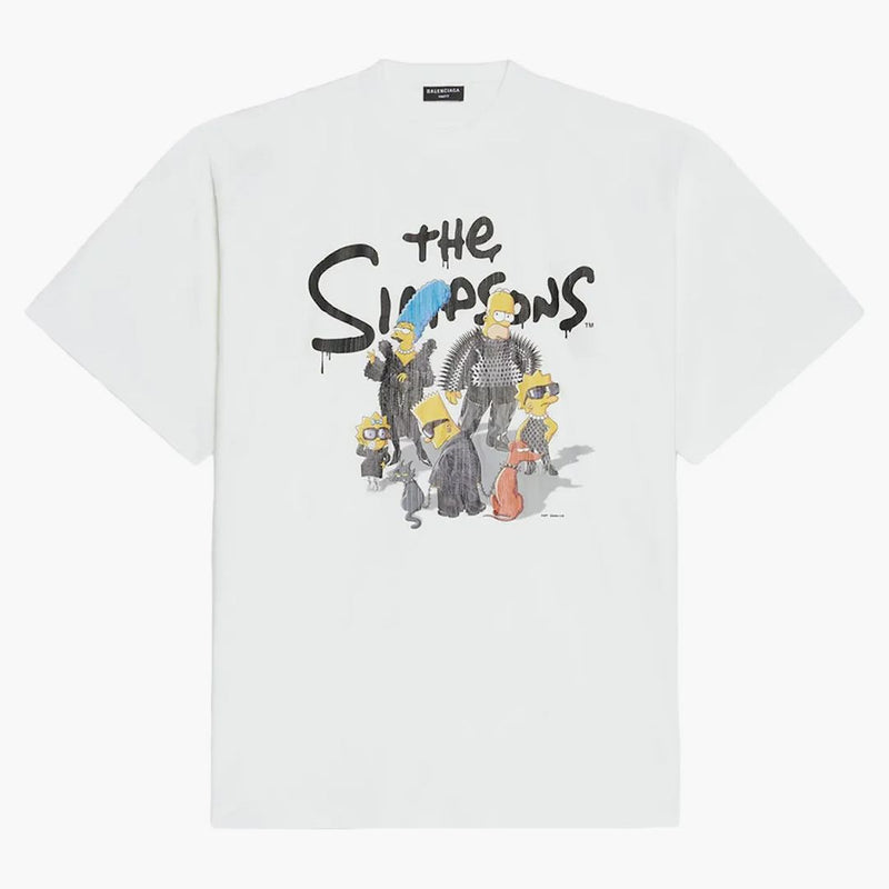 Balenciaga X the Simpsons Oversized T-Shirt White