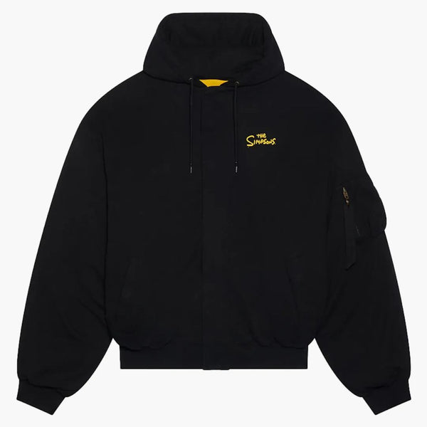 Balenciaga X The Simpsons Bomber Hoodie Black