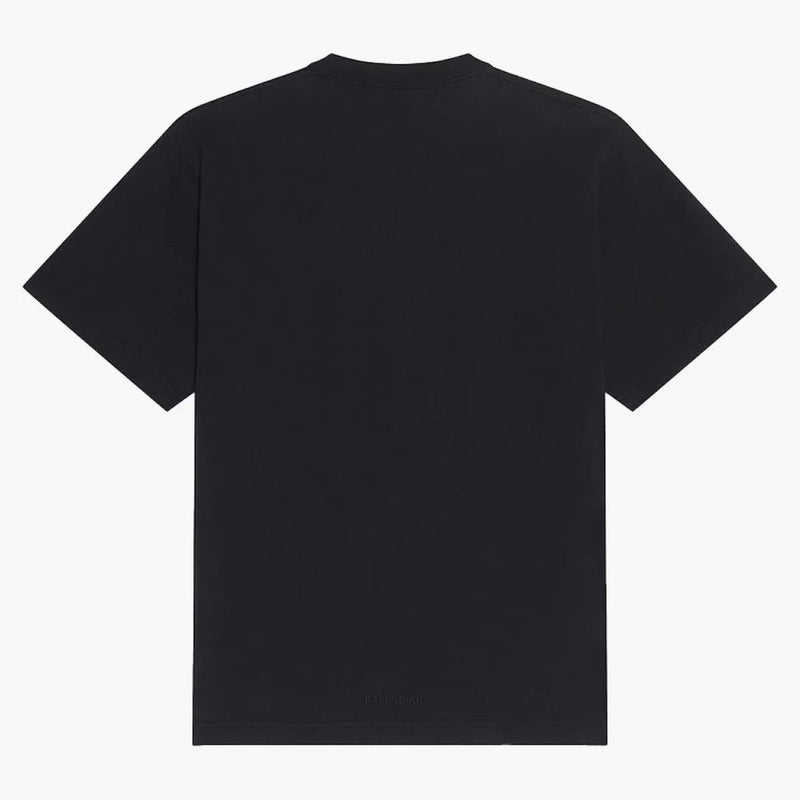 Balenciaga x The Simpsons Womens Small Fit Camiseta Negro