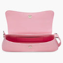 Balenciaga XX Crocodile Embossed Flap Bag Small Pink