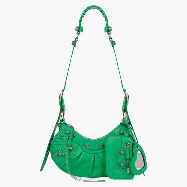 Balenciaga Le Cagole Shoulder Bag XS Green