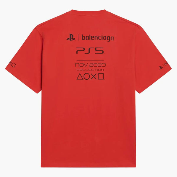 Balenciaga x PlayStation Camiseta Boxy Red