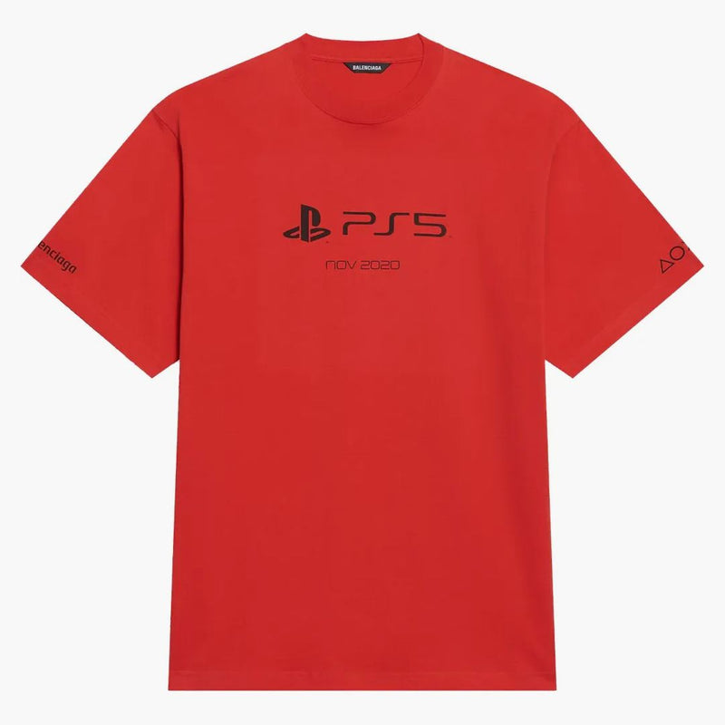 Balenciaga X Playstation Boxy T-shirt Red