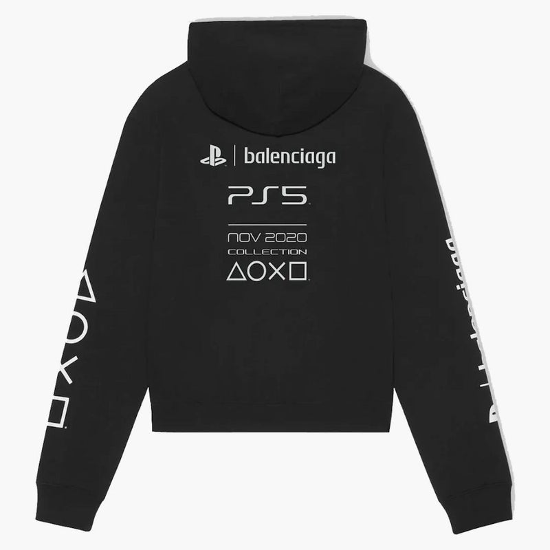 Balenciaga x PlayStation Fited Hoodie Negro