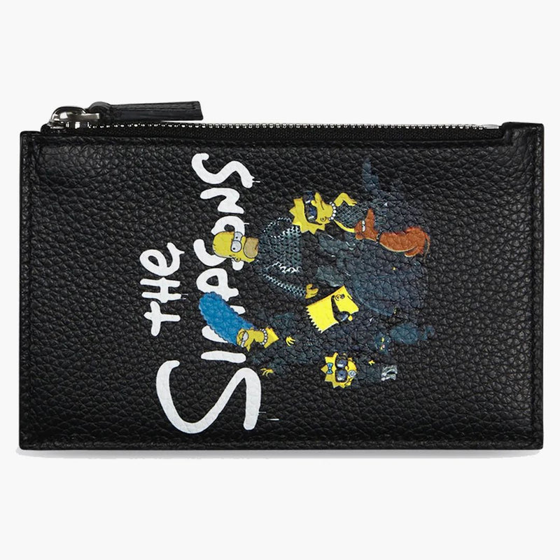Balenciaga x The Simpsons Long Coin and Card Holder Black