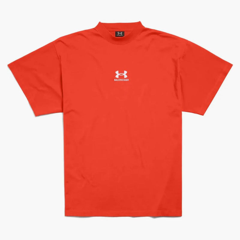 Balenciaga X Under Armour Camiseta Fit de gran tamaño Rojo/Blanco