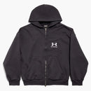 Balenciaga X Under Armor Zip-Up Hoodie Regular Fit Black/White