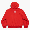 Balenciaga x Under Armour Zip-Up Hoodie Pravidelné fit červené/bílé