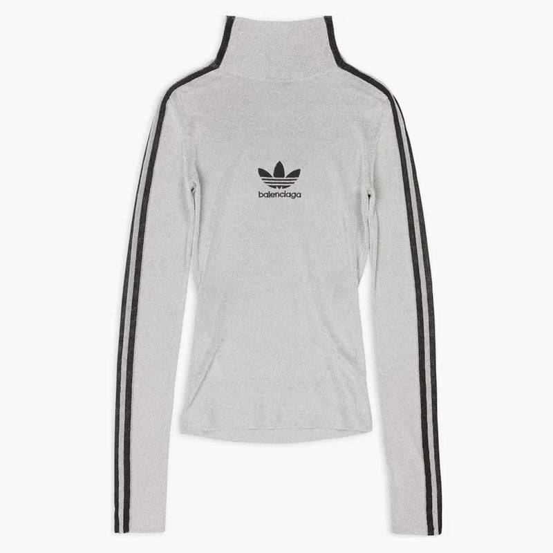 Balenciaga x Adidas Atletic Mock Neck Silver